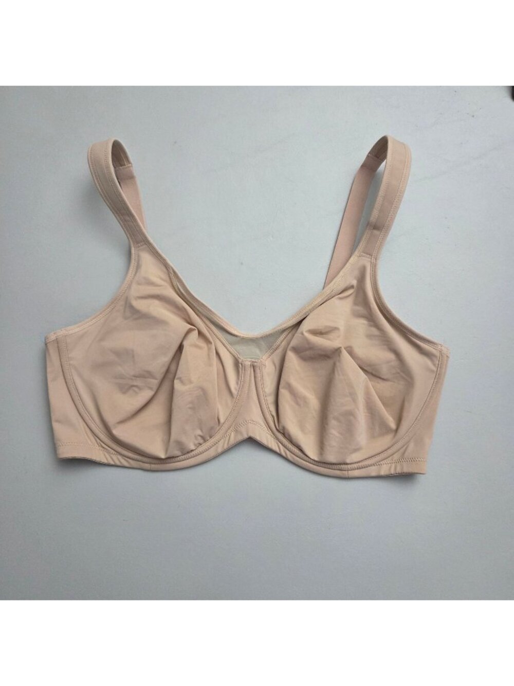 HSIA Womens Beige Underwire Bra 36DDD Full Coverage Adjustable Straps 4542